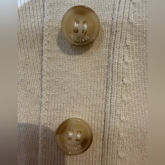 Authentic Jacquemus Cream Button-Up Blouse - Picture 11 of 11